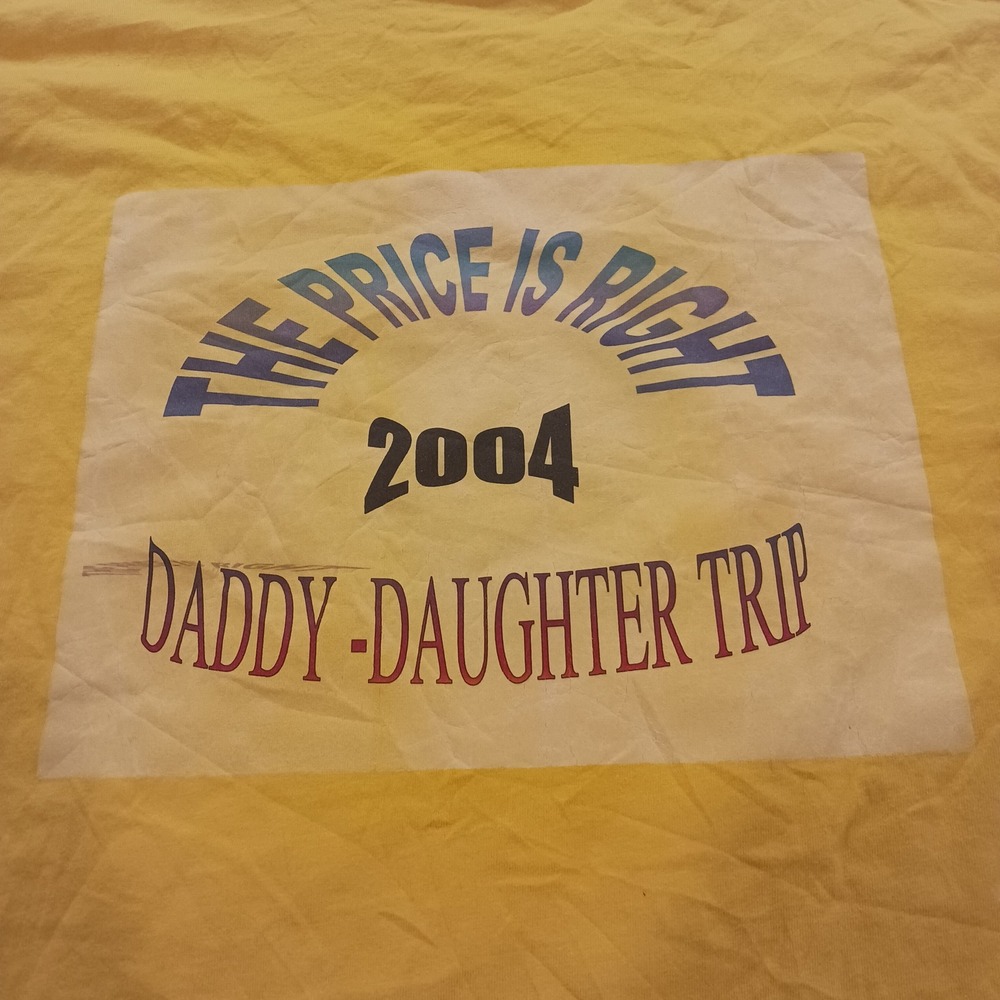 Vintage 2004 The Price Is Right Shirt Mens Large Yellow TV Game Show Promo Tee - Picture 4 of 7